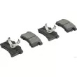Jeu de 4 plaquettes de frein avant HERTH+BUSS JAKOPARTS J3606015 - Visuel 1