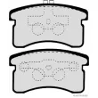 Jeu de 4 plaquettes de frein avant HERTH+BUSS JAKOPARTS J3606015 - Visuel 2