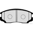 Jeu de 4 plaquettes de frein avant HERTH+BUSS JAKOPARTS J3606018 - Visuel 2