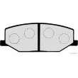 Jeu de 4 plaquettes de frein avant HERTH+BUSS JAKOPARTS J3608003 - Visuel 2