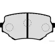 Jeu de 4 plaquettes de frein avant HERTH+BUSS JAKOPARTS J3608017 - Visuel 2