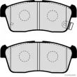 Jeu de 4 plaquettes de frein avant HERTH+BUSS JAKOPARTS J3608021 - Visuel 2