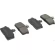Jeu de 4 plaquettes de frein avant HERTH+BUSS JAKOPARTS J3608029 - Visuel 1