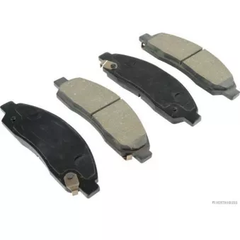 Jeu de 4 plaquettes de frein avant HERTH+BUSS JAKOPARTS J3609010