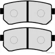 Jeu de 4 plaquettes de frein arrière HERTH+BUSS JAKOPARTS J3610312 - Visuel 2