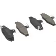 Jeu de 4 plaquettes de frein arrière HERTH+BUSS JAKOPARTS J3610400 - Visuel 1