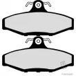 Jeu de 4 plaquettes de frein arrière HERTH+BUSS JAKOPARTS J3610400 - Visuel 2