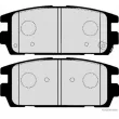 Jeu de 4 plaquettes de frein arrière HERTH+BUSS JAKOPARTS J3610511 - Visuel 2