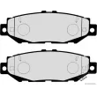 Jeu de 4 plaquettes de frein arrière HERTH+BUSS JAKOPARTS J3612016 - Visuel 2