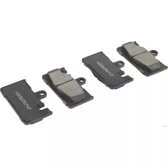 Jeu de 4 plaquettes de frein arrière HERTH+BUSS JAKOPARTS J3612029