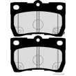 Jeu de 4 plaquettes de frein arrière HERTH+BUSS JAKOPARTS J3612032 - Visuel 2