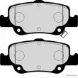 Jeu de 4 plaquettes de frein arrière HERTH+BUSS JAKOPARTS J3612039 - Visuel 2