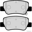 Jeu de 4 plaquettes de frein arrière HERTH+BUSS JAKOPARTS J3612040 - Visuel 2