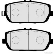 Jeu de 4 plaquettes de frein arrière HERTH+BUSS JAKOPARTS J3613020 - Visuel 2