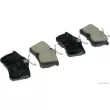 Jeu de 4 plaquettes de frein arrière HERTH+BUSS JAKOPARTS J3614015 - Visuel 1