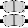 Jeu de 4 plaquettes de frein arrière HERTH+BUSS JAKOPARTS J3614018 - Visuel 2