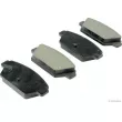 Jeu de 4 plaquettes de frein arrière HERTH+BUSS JAKOPARTS J3615000 - Visuel 1