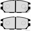 Jeu de 4 plaquettes de frein arrière HERTH+BUSS JAKOPARTS J3615007 - Visuel 2