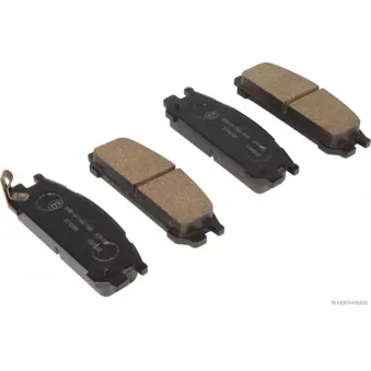 Jeu de 4 plaquettes de frein arrière HERTH+BUSS JAKOPARTS J3617001