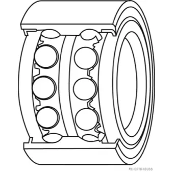 Roulement de roue avant HERTH+BUSS JAKOPARTS J4702002