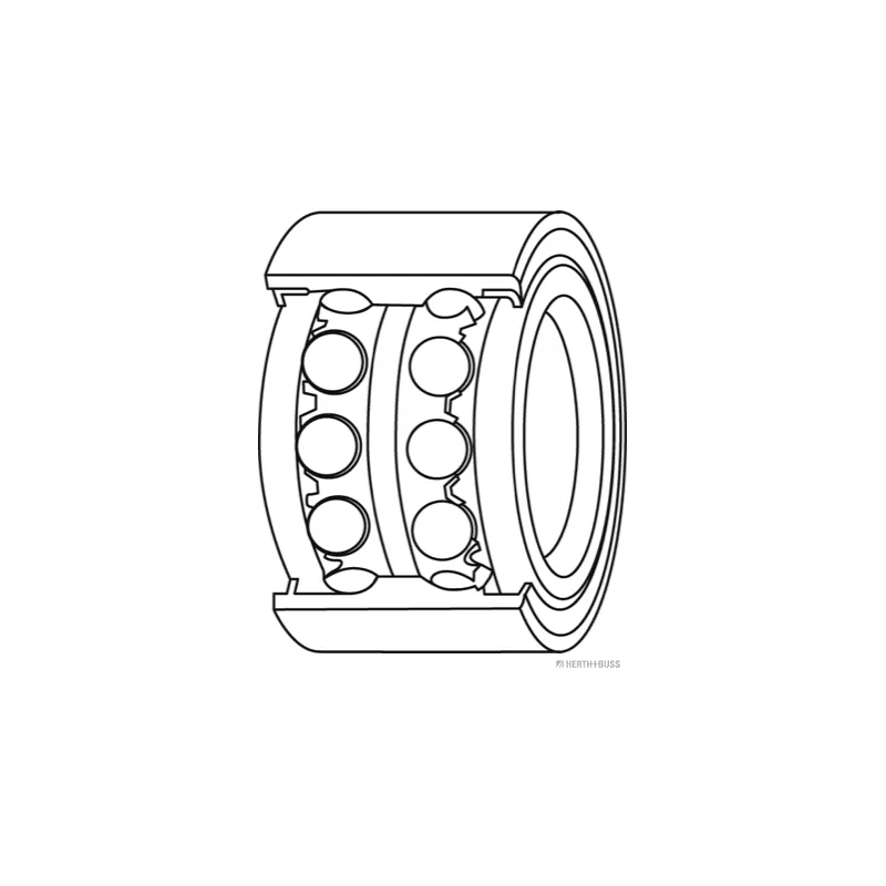 Roulement de roue avant HERTH+BUSS JAKOPARTS J4702002