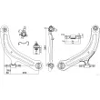 Bras de liaison, suspension de roue avant droit HERTH+BUSS JAKOPARTS J4911062 - Visuel 2
