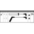 Kit de câbles d'allumage HERTH+BUSS JAKOPARTS J5380906 - Visuel 2