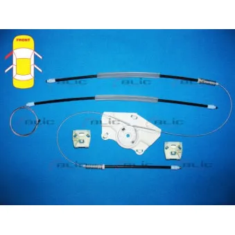 Kit de réparation, lève-vitre avant gauche BLIC 6205-01-022801P