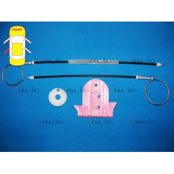 Kit de réparation, lève-vitre arrière gauche BLIC 6205-03-043803P