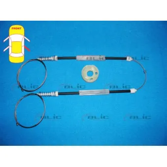 Kit de réparation, lève-vitre arrière droit BLIC 6205-05-018816P