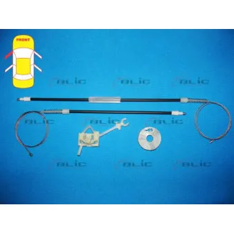 Kit de réparation, lève-vitre avant gauche BLIC 6205-07-033801P