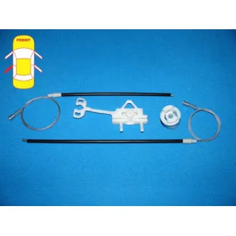 Kit de réparation, lève-vitre arrière gauche BLIC 6205-07-036803P