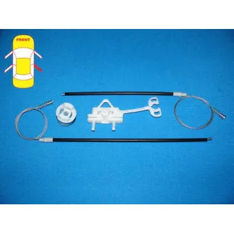 Kit de réparation, lève-vitre arrière droit BLIC 6205-07-036804P