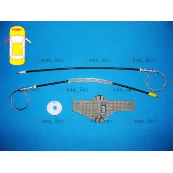Kit de réparation, lève-vitre avant gauche BLIC 6205-08-017801P