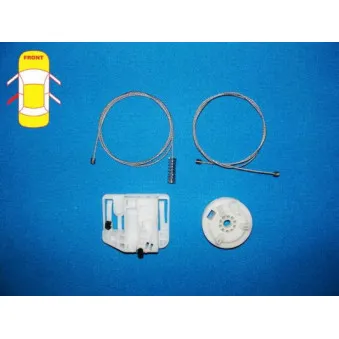 Kit de réparation, lève-vitre arrière gauche BLIC 6205-09-046803P