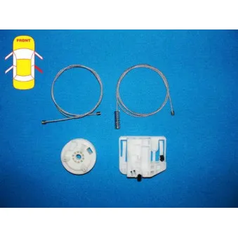 Kit de réparation, lève-vitre arrière droit BLIC 6205-09-046804P