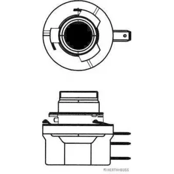 Ampoule, projecteur longue portée HERTH+BUSS ELPARTS 89901335