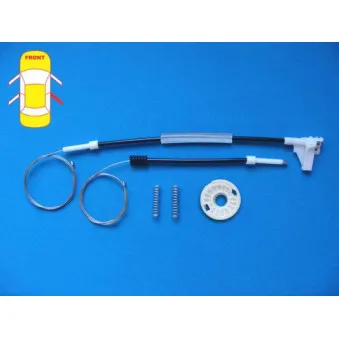 Kit de réparation, lève-vitre arrière droit BLIC 6205-43-003816P