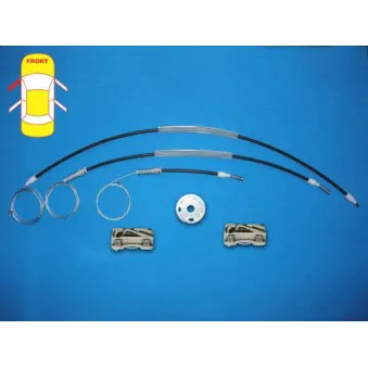 Kit de réparation, lève-vitre avant gauche BLIC 6205-57-007801P