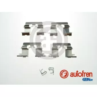Kit d'accessoires, plaquette de frein à disque AUTOFREN SEINSA