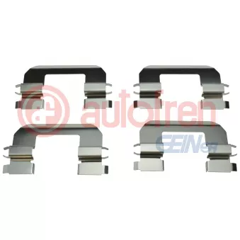 Kit d'accessoires, plaquette de frein à disque AUTOFREN SEINSA D43038A