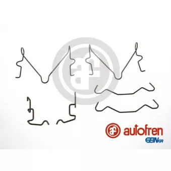 Kit d'accessoires, plaquette de frein à disque AUTOFREN SEINSA D43075A
