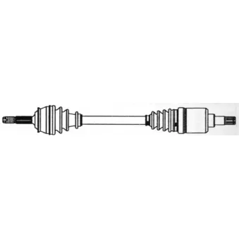 Arbre de transmission avant gauche CEVAM 7509
