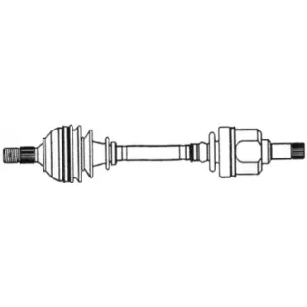 Arbre de transmission avant gauche CEVAM 7619
