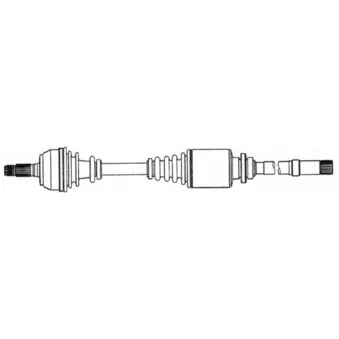Arbre de transmission avant droit CEVAM 7628