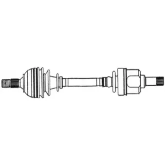 Arbre de transmission avant gauche CEVAM 7631