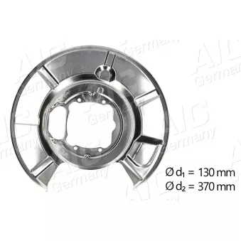 Déflecteur, disque de frein arrière gauche AIC 55504