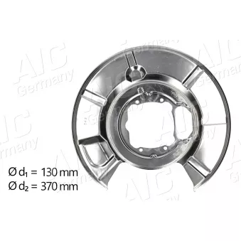 Déflecteur, disque de frein arrière droit AIC 55505