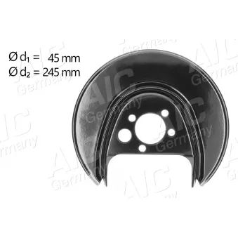 Déflecteur, disque de frein arrière gauche AIC 56155