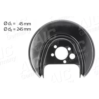 Déflecteur, disque de frein arrière droit AIC 56156